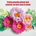 3 x 150pcs Metal Paper Clips for Crafts, 0.31x0.67in Mix-Color Paper Fasteners Round Head Split Pins Smooth Mini Brads for DIY Scrapbooks Cards Photo Walls