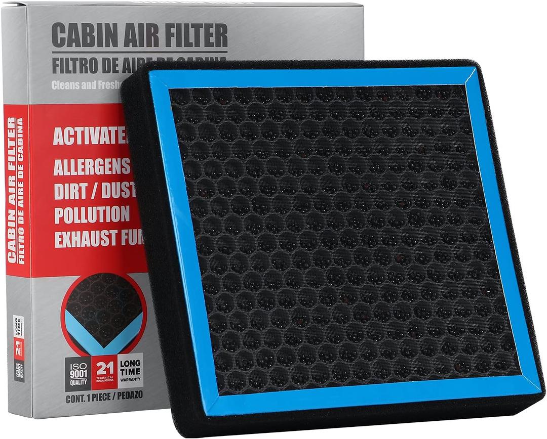 CF11182 Cabin Air Filter with Nutshell Activated Carbon Compatible with Honda Civic CR-V CRV, CR-Z CRZ, Fit, HR-V HRV, Insight, Odyssey, Acura RDX, TLX INTEGRA MDX 2016 2017 2018 2019 2020 2021 22 23 24.