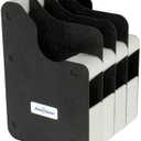 BenchMaster Vertical Pistol Rack, Handgun Safe Storage, Holds 2 to 12 Pistols, Secure Gun Holder Organizer, Kydex and High-Density Foam, No Metal, Lightweight, Sturdy, No Flex, Made in USA