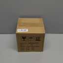 Natural Travertine Textures Tissue Box Cover Square for Home Decor,Resin Heavy Tissue Box Holder for Bathroom Countertop,Tabletop,Bedside Table,Office (Handmade of Resin) (Yellow Stone)