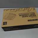 Motor Trend Seat Covers for Cars Trucks SUV, Faux Leather Beige Padded Seat Covers with Storage Pockets, Premium Interior Car Seat Cover, 2 x Front Seat Covers