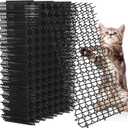Hmyomina 16 x 8 Inch Scat Mat for Cats, 10 Pack Cat Scat Mat with Spikes - Deterrent Mat for Cats and Dogs - Cat Deterrent Outdoor & Indoor
