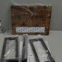 Wooden Step Stools for Adults Kids with Non-Slip Rubber Feet, Heavy Duty Stepping Stools with 500-LBS Capacity for Bedroom Kitchen Bathroom, Bed Steps for High Beds, Easy to Assemble, Rustic Brown