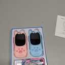 Video Walkie Talkies for Kids,2 Pack Rechargeable Kids Walkie Talkies Can Send Message,Christmas Birthday Gifts for Kid Age 3-12,Portable Toddler Toy for 4 5 6 7 8 9 Year Old Girl Boy Pink/Blue