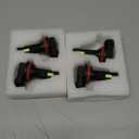 Compatible For 2006 2007 2008 2009 2010 2011 2012 2013 Chevy Impala High Beam Low Beam bulbs Combo, 500% Brightness 6000K White Light,Car interior light bulb(Pack of 4)