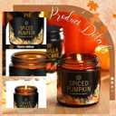 Conelist 6 Pcs Holiday Candle Gifts for Women Bulk Farmhouse Scented Soy Candles with Lid Vintage Glass Jar for Women Men Home Birthday Office Holiday Party Favor Supplies Decor Gifts (Elegant Xmas)