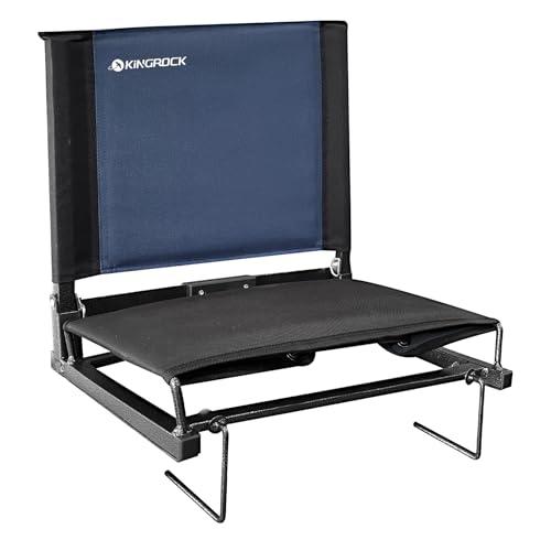 KINGROCK Stadium Seats for Bleachers with Back Support, Portable Folding Padded Stadium Chair for Teenager with Shoulder Strap, Bleacher Chairs with Back and Cushion,for Gym and Game