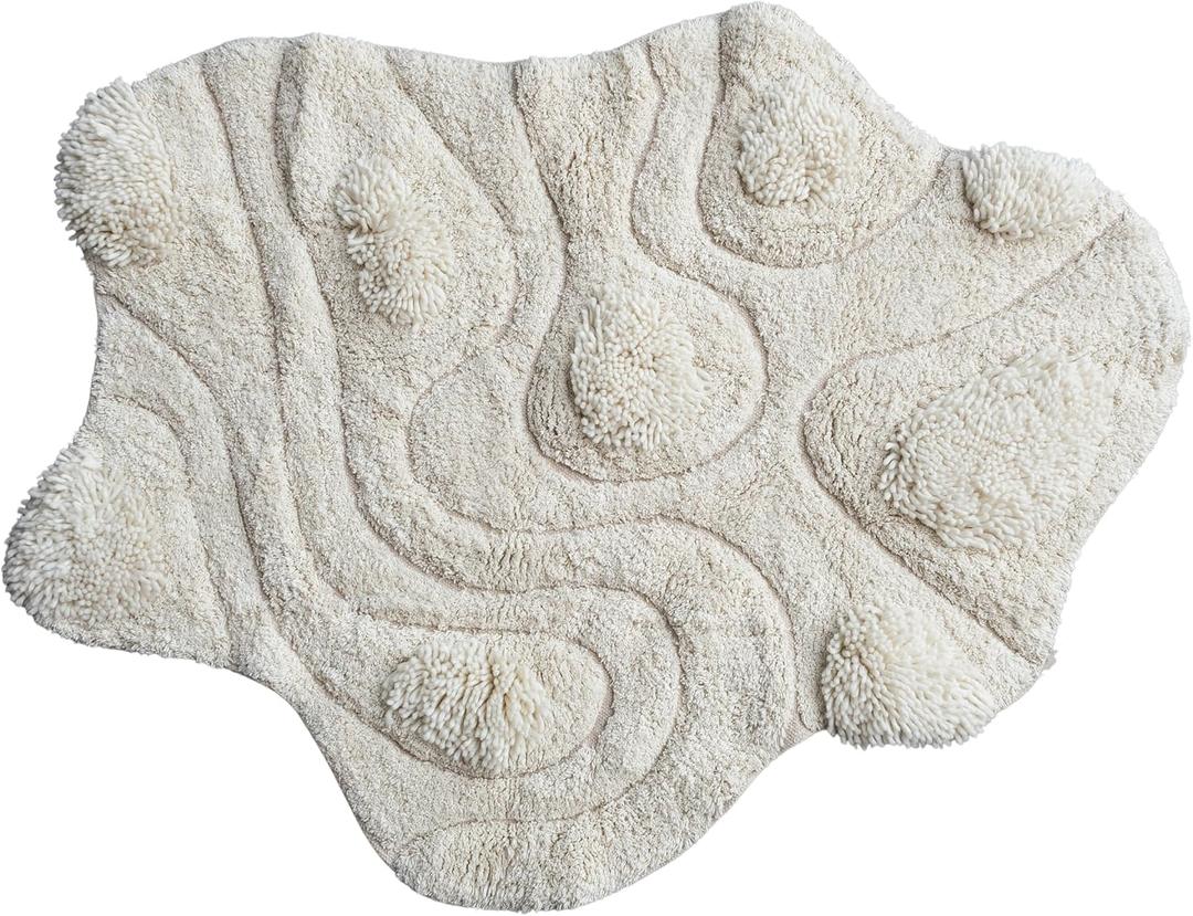 Bloomingville Textured Harmony Tufted Rug, Natural