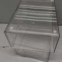 2 x Prsildan Acrylic Drawer Makeup Organizer with 3 Drawers, Clear Stackable Storage for Baby Bottles, Craft, Jewelry & Hair Accessories, Multi-Use for Vanity, Countertop, Office Desk Organization