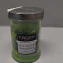 Tuscany Candle Sea Salt & Minerals: Mossy Kelp & Driftwood Scented Summer Candle, 18 oz