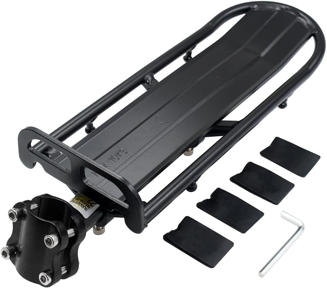 Bike Rear Rack Retractable Aluminum Alloy Bicycle Cargo Rack Mount