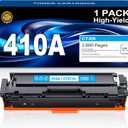 410A Toner Cartridge Cyan Replacement for HP 410A 410X CF411A to use with MFP M477fdw M477fdn M477fnw Pro M452dn M452nw M452dw Toner Ink (1 Pack)
