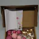 ASTARON 32 Pcs Ball Cake Topper Decorations Mini Balloons Cake Topper Sticks Foam Balls Cake Picks Cake Topper Balls Cake Decorations for Wedding Party Birthday Cake Decorating (Pink Gold)