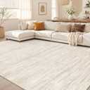 Nakagishi Boho 8x10 Area Rug Living Room Rugs Machine Washable Beige