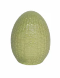 Holiday Home Ceramic Egg Green, 6.1