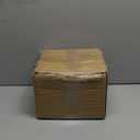 MyGift Modern Black Ceramic Square Indoor Small Planter, Flower Succulent Plant Pot with Drainage Hole and Removable Drip Tray