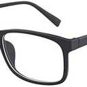 GQUEEN Fake Clear Glasses Non Prescription Glasses Eyeglasses Rectangular Frame, 201512