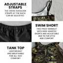 HUNTFAMI Tankinis Swim Suits for Women Two Piece 2025 Womens Bathing Suits Holiday Beachwear Women with Boyshorts (Medium, Dragon)