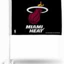 Rico Industries NBA Double Sided Car Flag - 16" x 19" (Black)