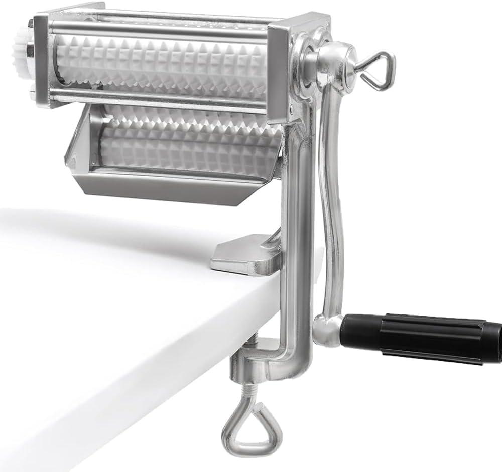 Heavy Duty Manual Meat Tenderizer Cuber Tool Steak Flatten Cuber Rolling Meat Poultry Tenderizer Machine Clamp on Meat Tenderizer Kitchen Tool