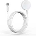 Watch Charger for Apple Watch, USB C Fast Wireless Magnetic Charging Cable for iWatch, 1m Watch Cable Type C Portable Charging Cord Compatible with Apple Watch Series 10/9/8/7/6/5/4/3/2/1/Ultra 2/SE White