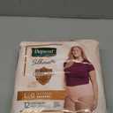 Depend Silhouette Adult Diapers, Incontinence & Postpartum Bladder Leak Underwear for Women, Maximum Absorbency, Large, Pink, 12 Count, 