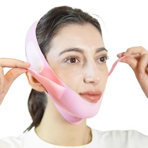 Line Lifting Mask Chin Strap for Sleeping, Face Lifting Strap, Chin Strap, V Line Mask, Jawline Shaper, Jaw Strap, Double Chin Reducer,Face Lift Tape & Snoring Solution ( Pink)