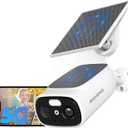 2.4G/5G WiFi Camera for Home Security with Double Solar Panels, 2K Solar Security Camera Wireless Outdoor, Color Night Vision, 2-Way Talk, Spotlight, Siren,IP66, Cloud/SD, AI Detection, Works w/Alexa