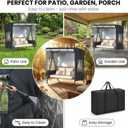 Outdoor Swing Cover,Patio Swing Chair Covers,Garden Hammock Glider Chair Cover,Can be Used Without Disassembly,Black (68x45x61)