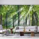 YQWDMX -Sunshine Forest Living Room Wallpaper XT24 M 140" x 91"