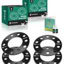 YHTAUTO 5x4.5inch/5x4.75inch Wheel Spacers 6mm w/o Bolts Fits Chevrolet, Ford, Dodge, Honda, Jeep, Kia, Lexus, Nissan, Mazda, Hyundai, 5x120.65mm/5x114.3mm, 78.1mm Center Bore 5 Lug 4PCS Black Spacer