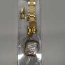 MioHHR Solid Stainless Steel Band Compatible with Apple Watch 38mm(Series 3/2/1) 40mm(Series SE/6/5/4) 41mm(Series 9/8/7) Metal Strap with Soft TPU Case for iWatch Bands for Women and Men, Gold