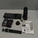 Phone Camera Lens Kit 28X Telephoto Lens for iPhone with E-Clip and Tripod, Suitable for Most Smartphones (Black)