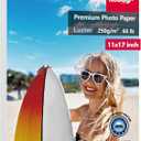 Koala Premium Photo Paper 11x17 In Luster Photo Printer Paper for Inkjet Printer Water-Resistant Soft Gloss 66lb 50 Sheets