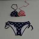 American Trends Women String Triangle Bikini Set Swimsuit Two Piece Bathing Suit Cheeky Swim Suit Swimwear (Medium)