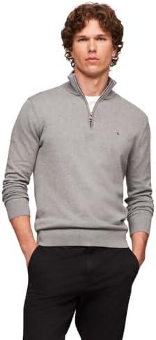 Tommy Hilfiger Men's Lightweight Pullover Quarter Zip Sweater S
