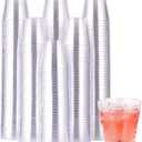 JOLLY CHEF 500 Pack Plastic Shot Glasses 1 oz Disposable Cups 1 Ounce Tasting Cups Party Cups Perfect for Thanksgiving Halloween Christmas Parties