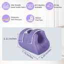 3D Heel Protectors Bed Sore Pillow Cushion for Pressure Sores,Foot Pillows Support Boot for Bedridden Patients SuppliesPurple 1 piece
