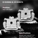 cciyu Rear Left & Right Brake Calipers Assembly w/Bracket 19-B2067A 19-B2066A For Saab For 9-2X 2005-2006,For Subaru For Forester 2004-2008,For Subaru For Impreza 2004-2007