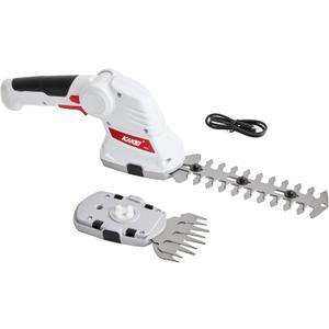 KAKEI 7.2V Cordless 2-in-1 Grass & Shrub Shear | 2000mAh Battery, 1300 Cuts/Min, Quick-Change Blades, Type-C Charging & Sealed Gearbox for Safe Gardening, White