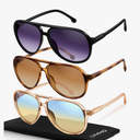livho Trendy Polarized Aviator Sunglasses Women Men, Retro Sun Glasses for Women Men 2025, Oversized UV Protection Shades