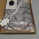 Yan Dream Old Lady Wigs Old Woman Costume Set Silver Grey Grandma Wig Granny Glasses Pearl Necklace for Halloween