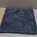 Kevin Textile Throw Pillow Covers Soft Corduroy Decorative Set of 2 Boho Striped Pillow Covers Pillowcases Farmhouse Home Decor for Couch Bed Sofa Living Room 18x18 Inch Dusty Blue