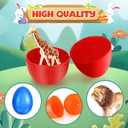 SpringFlower Easter Basket Stuffers, 24 Pack Easter Egg Fillers with Realistic Animal Figures Toys for Easter Egg Hunt, Ideal Easter Party Favors Gifts for Kids