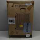 RAINSMORE Carry on Luggage 20 Inch Expandable, Airline Approved Carry on Suitcase with Front Compartment & Top Opening Hard Shell Rolling Travel Luggage with TSA Lock & Spinner Wheels, Black