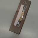 Wearlizer Metal Bracelet Compatible with Apple Watch Bands for Women 40/38/41/42mm (Series 11/10), Gold Dressy Designer Jewelry Enamel Stainless Steel Strap for iWatch Band SE Series 9/8/7/6/5/4/3/2/1