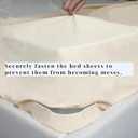 Ownkoti 4Pcs Bed Sheet Holders for Corner, Sheet Fasteners Bed Sheet Lock Non-Slip Adjustable Fit All Mattress, Gray