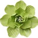 4.72" Dahlia Ceramic Flower Wall Art, Artificial 3D Flower Wall ArtHandmade 3D Wall Art Hanging Sculpture Porcelain Flower Wall Dcor for HomeHallwayLiving RoomBedroomKitchenOffice (Green)
