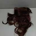 ANOGOL Hair Cap + Brown Ponytail Wig Brown Girl Wigs for Women Cosplay with Ponytail and Bangs Auburn Wigs for Anime Cosplay for Halloween Party Christmas Costume Auburn Pigtail Wig