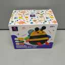 hahaland Tummy Time Bouncing Bee Toy for 6-12 Month, Musical Dancing Plush Bee Baby Toys 9 Month Old, Vibrating & Buzzing Bee Toy Gifts for 1 Year Old Boy & Girl